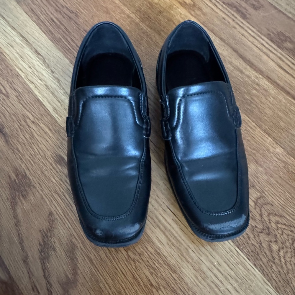 Boys Black Dress Shoes